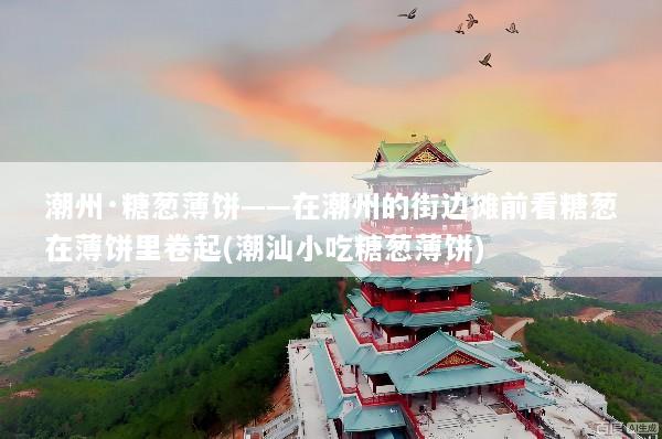 潮州·糖葱薄饼——在潮州的街边摊前看糖葱在薄饼里卷起(潮汕小吃糖葱薄饼)